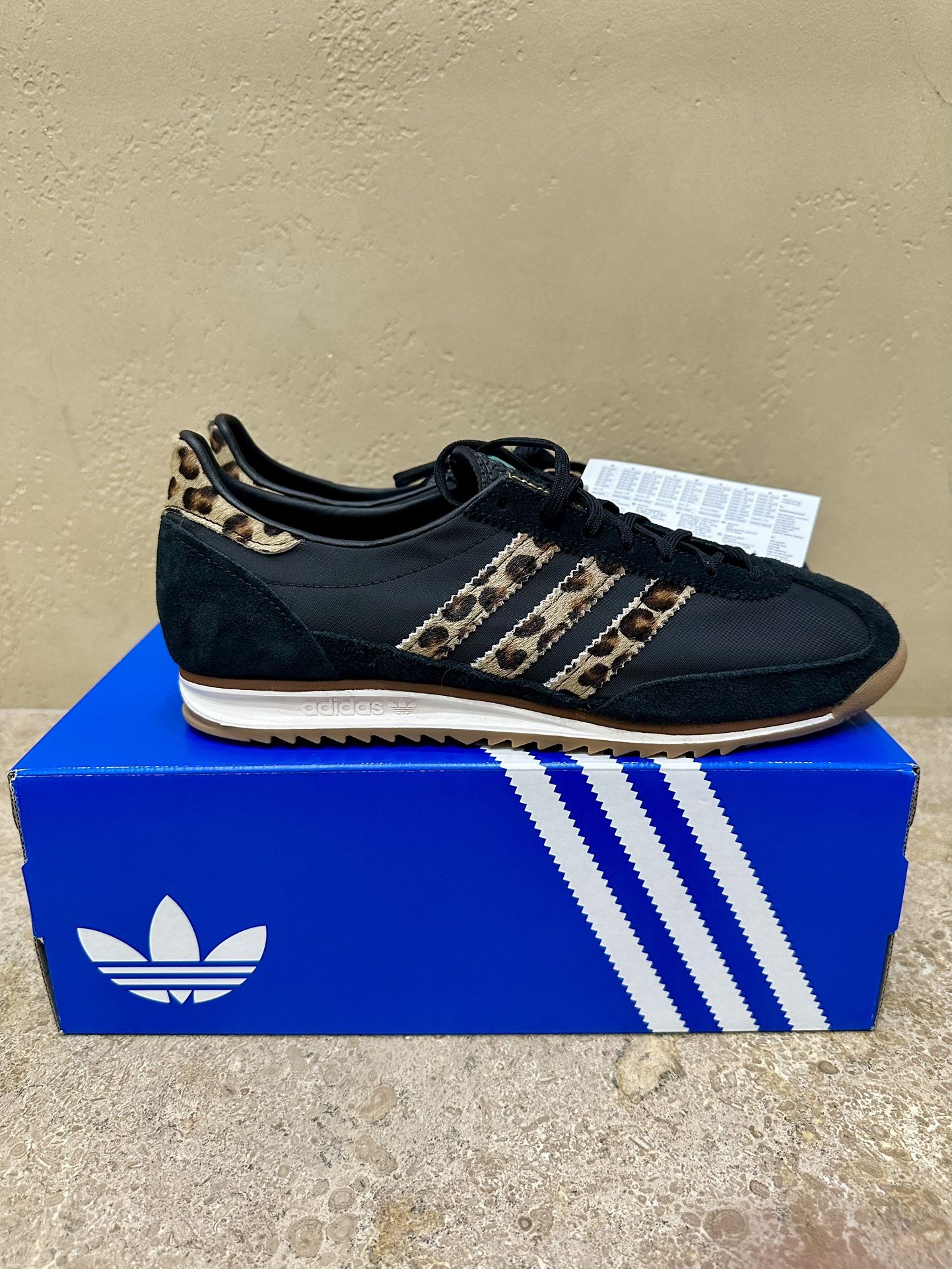 adidas SL 72 OG SHOES Leopard Black Gum W 10.5