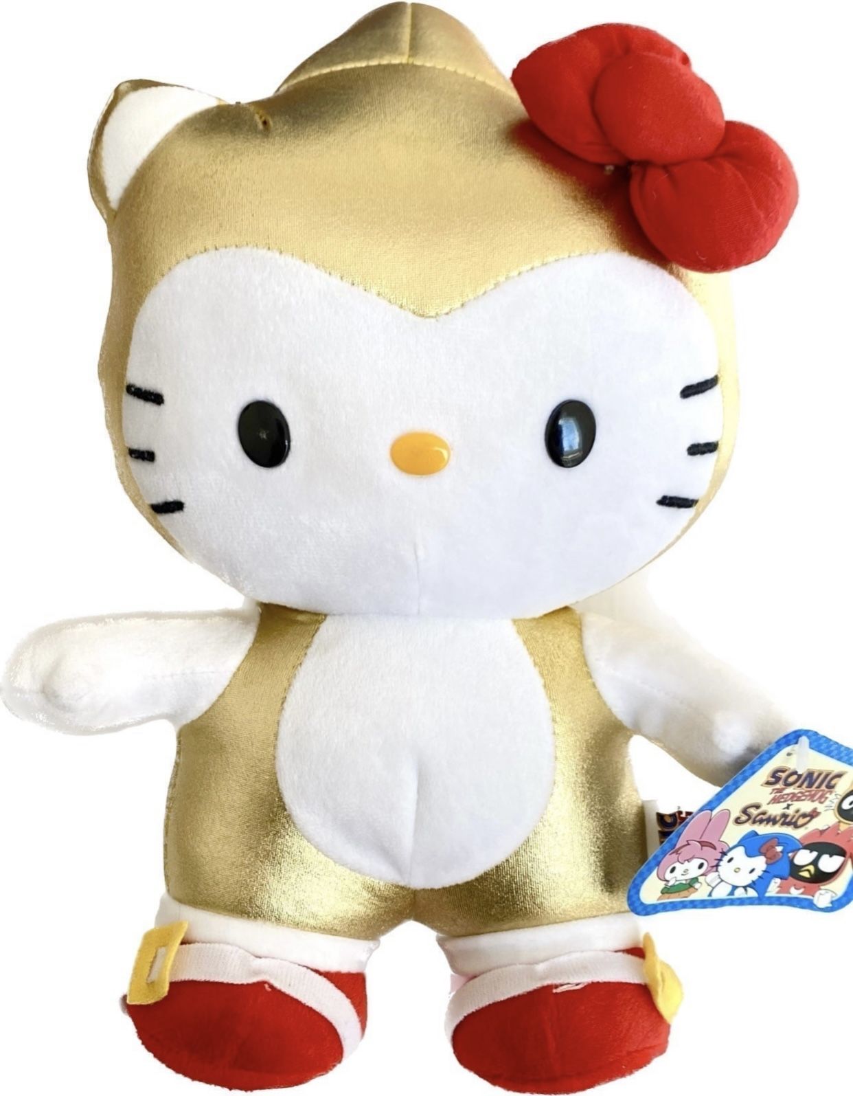 Limited Edition Super Sonic Gold Rare Hello Kitty Plushy