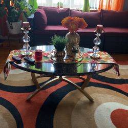 Coffee table and two side tables not lamps not decorations neither