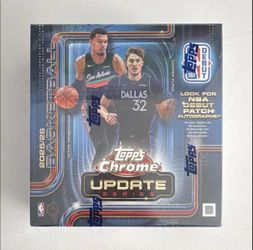Topps chrome update NBA sealed mega box