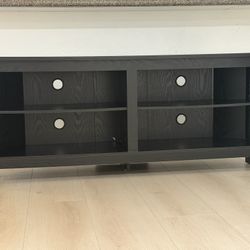 BLACK ESPRESSO CORNER TV STAND