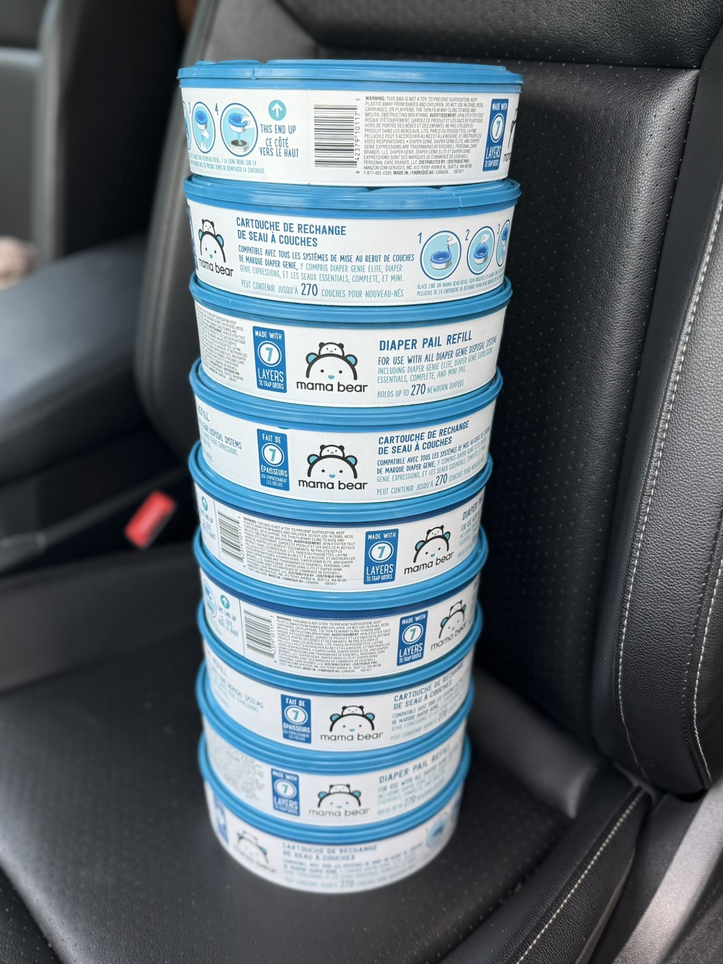 9 COUNT Diaper Genie Pail Refills