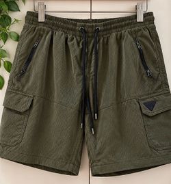 Benjamin Black Men’s Cargo Shorts – Olive Green – Size 3XL