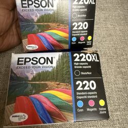 Epson 220 and 220XL Ink Cartridges