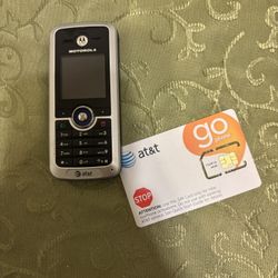 Vintage Motorola C series C168i cell phone - silver AT&T