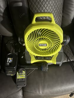 Ryobi Water Fan With 2 Battery And Charger 