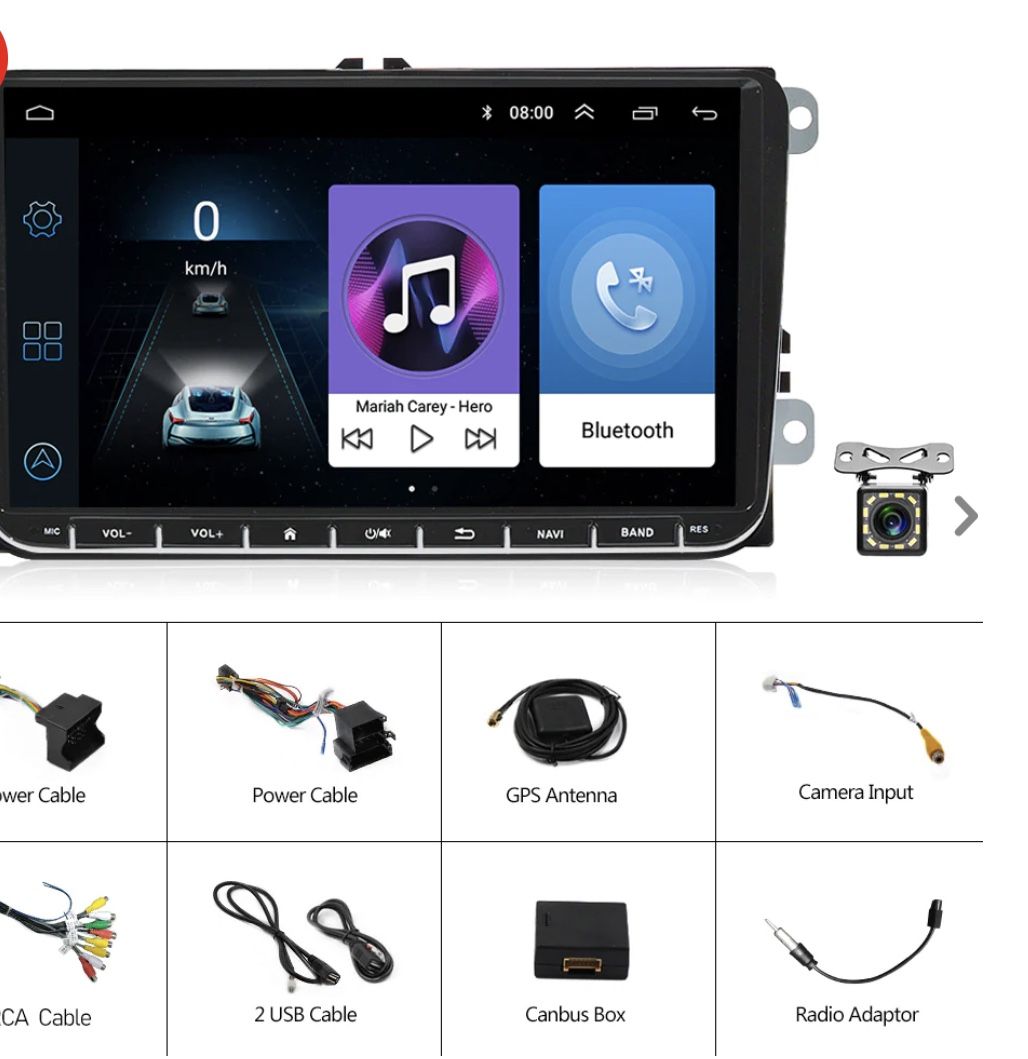 (New) VW ANDROID RADIO W/CARPLAY/AAUTO