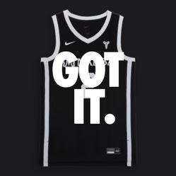 Nike Gigi Bryant Mambacita Basketball Jersey Black Size Large