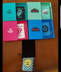 Pink dolphin coin pouches