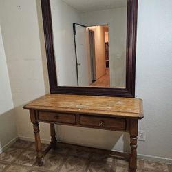  solid wood mirror