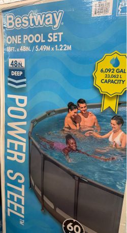 18 ft POWER STEEL above ground pool