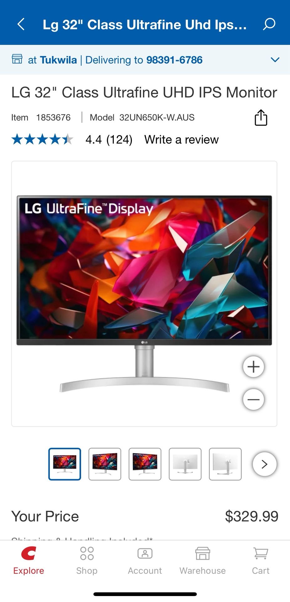 LG 32" Class Ultrafine UHD IPS Monitor