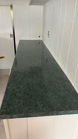Laminated Green countertop