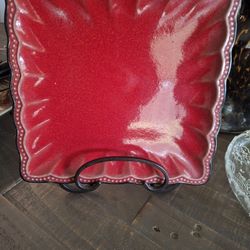 Glass Decrotive Dish With Stand