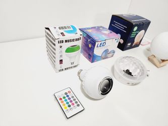 3D Printing Moon Light, LED Kid's Night Light - 4 Modes & LED Music Bulb Bluetooth 4.0 Light Speaker - Multi-color