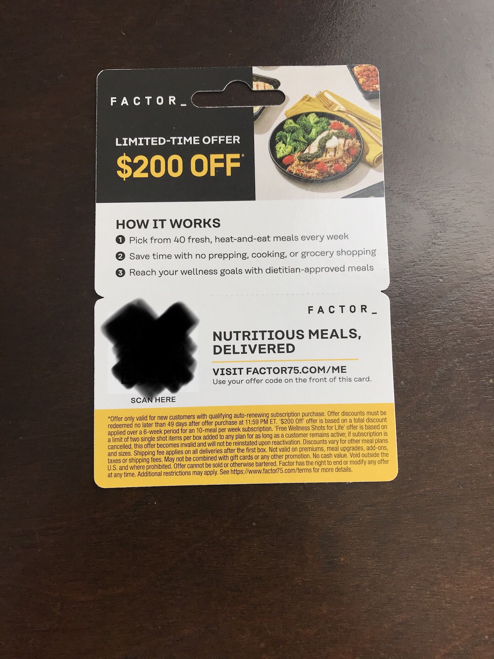 FACTOR - $200 OFF