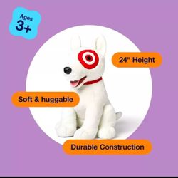 LIMITED EDITION NEW 2024 24" Inch Bullseye NWT Target Holiday Limited Edition Plush