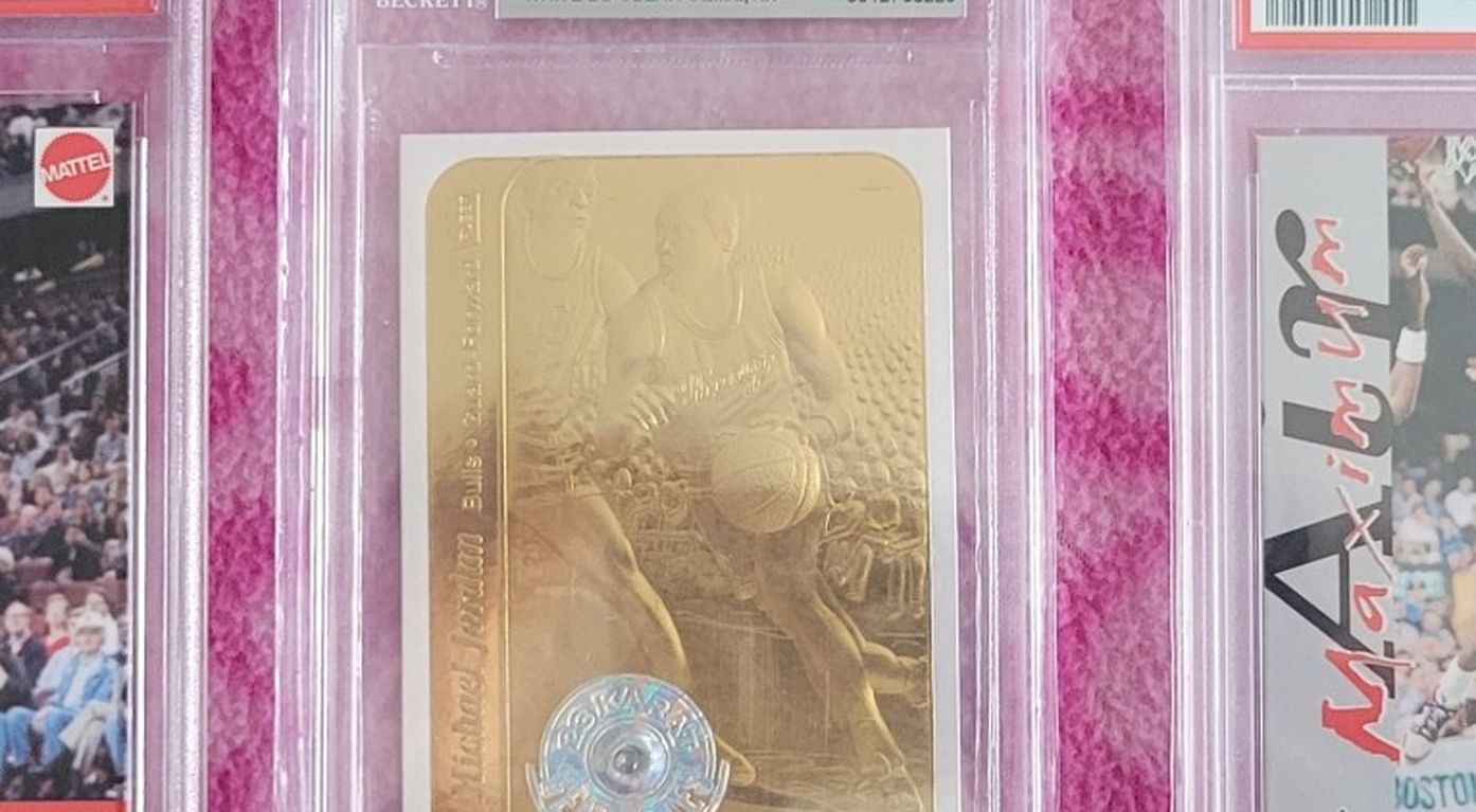 Michael Jordan 3 graded cards lot (Serial #'d 23kt & UD/Mattel collaboration)