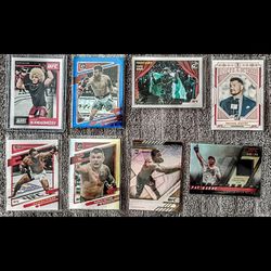 UFC top fighters of all time, auto/patch/silver/chrome 8 card lot. 