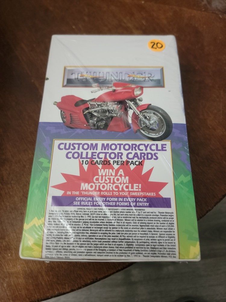 1993 Thunder Motorcycle Cards