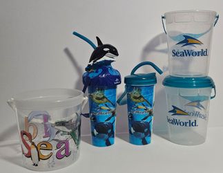 Sea World San Diego Souvenir Cups & Popcorn Buckets