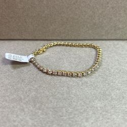 Tennis Gold Bracelet 