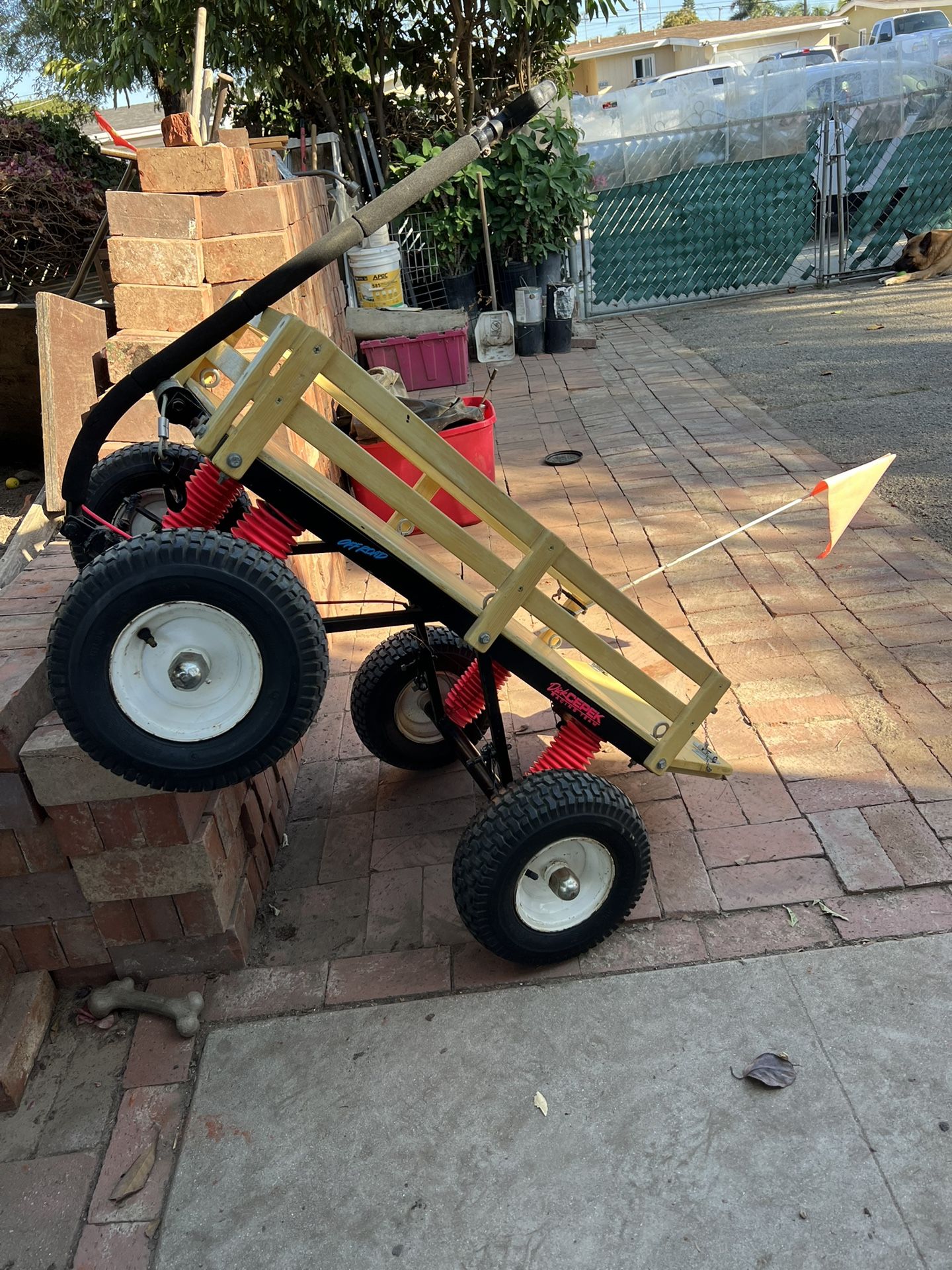 Custom Hand Built Heavy Duty Lifted Off Road Wagon With Working Truck Tail Gate