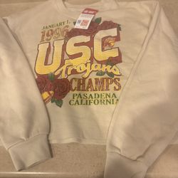 Vintage USC Women’s Cropped Sweatshirt - L