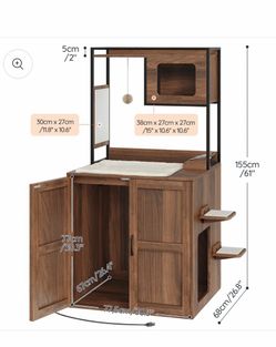 Cat tree cabinet