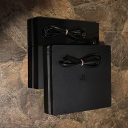 Two PS4’s 500gb And Slim 1TB 