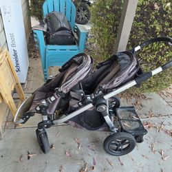 City Select Double Stroller with Ride Along Board 