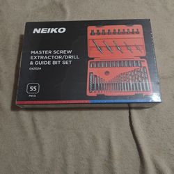 Neiko Master Screw Extractor/Drill&Guide But Set