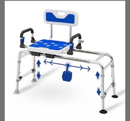 Sliding Shower Chair - 500lb Heavy Duty