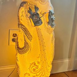 Real Ceramic Dragon lamp.