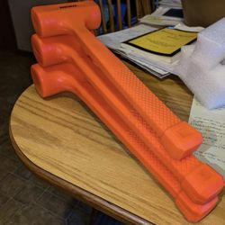 NEIKO Dead Blow Hammer Set, 3pc Neon Orange 