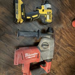 Hammer drill and Impact drill. 