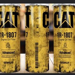 Tumbler Mug Insulated American Cat Diesel Oil Filter  Designs HOT/COLD 20oz 