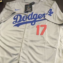 LA Dodgers Gray Jersey For Shohei Ohtani #17 New With Tags Available All Sizes 