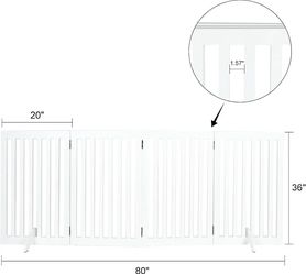 Primetime Petz 360 Degree Configurable White Pet Gate with Door