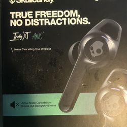 Skullcandy Indy XT ANC Active Noise Canceling True Wireless Earbuds, True Black