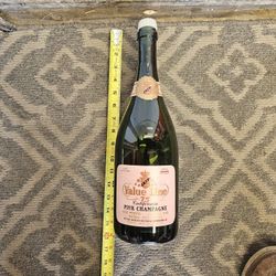 Vintage Pink Champagne Big Bottle 