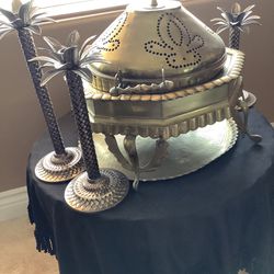 Incense Burner And Candle Holders 