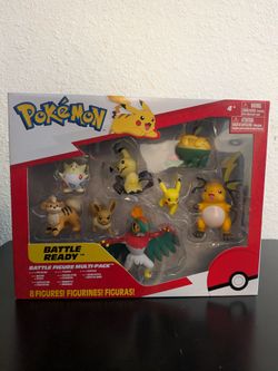 Pokémon Battle Ready 8 Figure Multi-Pack – Pikachu, Raichu, Eevee, Mimikyu & More – New Sealed