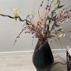 Tall Vase With Flowers