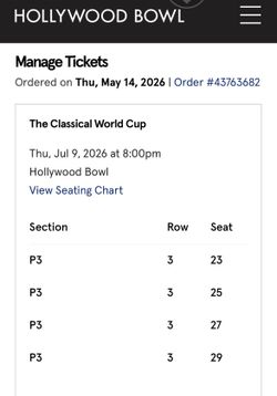 Classical World Cup Hollywood Bowl
