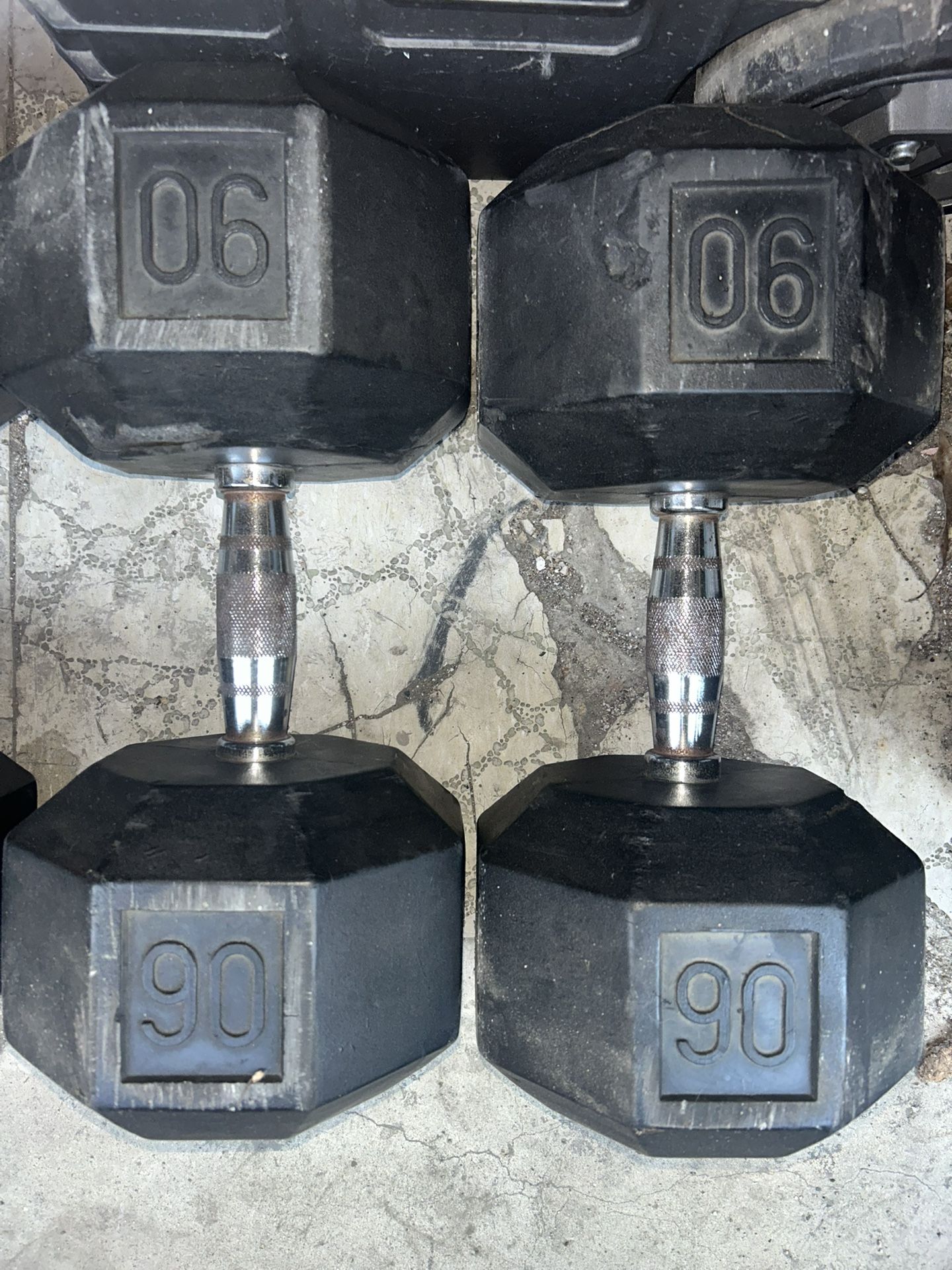 90 Lbs Dumbbells Set Great Condition