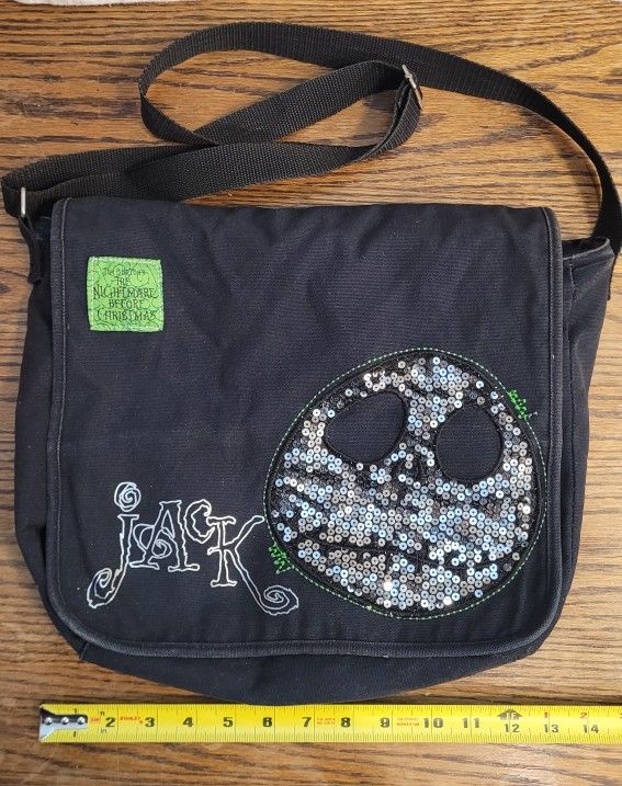 Disney Nightmare Before Christmas Jack Skellington Shoulder Bag Tote Laptop Book
