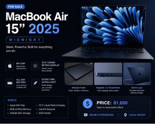 MacBook Air 15” 2025 — Midnight