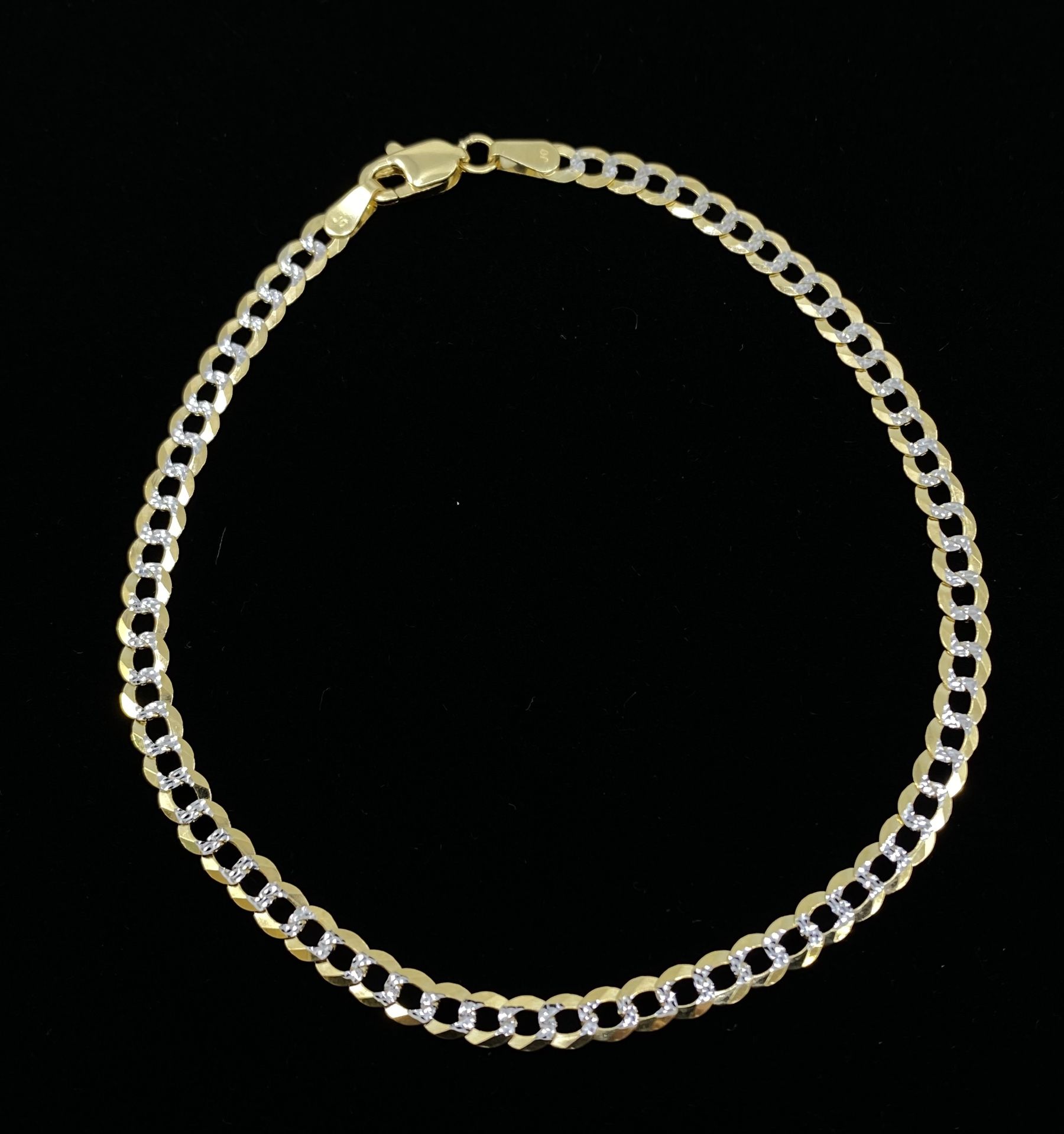 $350 Two Tone Gold Cuban Bracelet