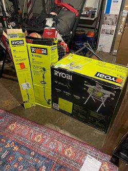 Ryobi Tool Bundle – Table Saw, String Trimmer & Pole Saw new